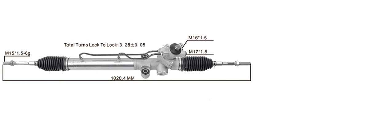 Cremalleras de dirección — Toyota Corona ST191 1992– — 44250-20390 / 44250-20611 / 44250-20570