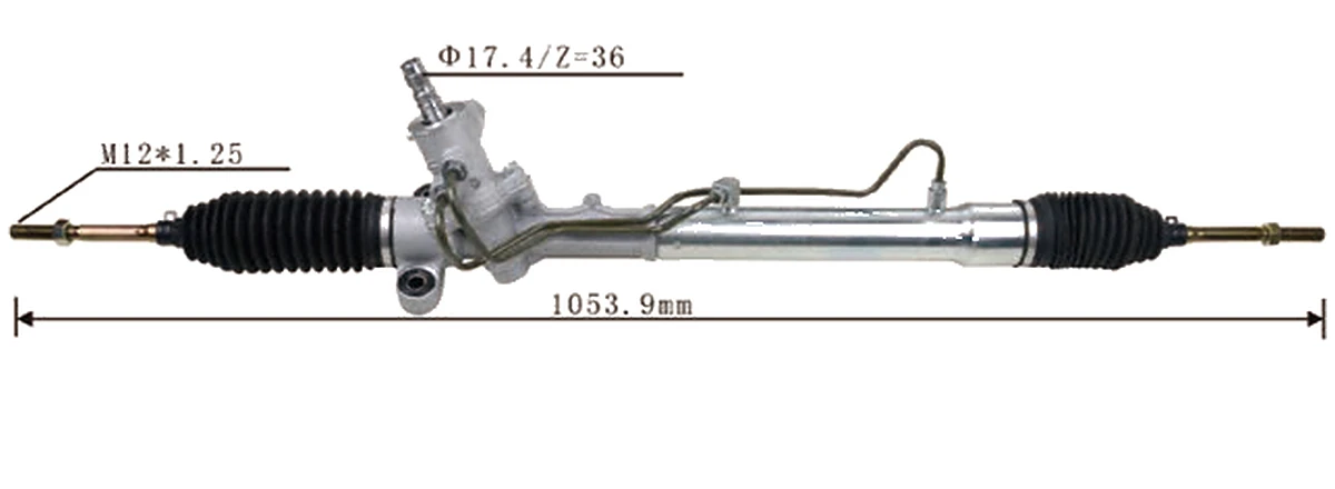 Crémaillères de direction — Toyota Echo / Yaris NCP10 1999–2005 — 44250-52052