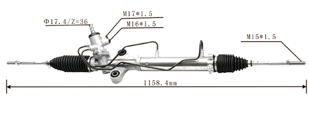 Crémaillères de direction — Toyota Hiace 2005–2014 Narrow Body — 44200-26480 / 44200-26530