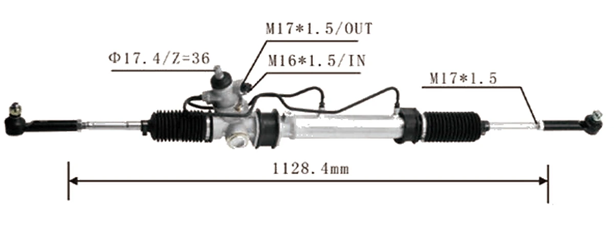 Crémaillères de direction — Toyota Hiace YH50 / 61 / 71 — 44250-26040