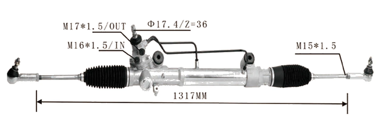 Steering racks — Toyota Hilux 2WD / Kijang Innova / Vigo 2WD — 44200-0K010 / 44200-0K050