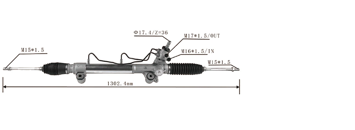 جير التوجيه — Toyota Hilux / Vigo 4WD 2005–2015 — 44200-0K040 / 44200-0K230 / 44200-0K390