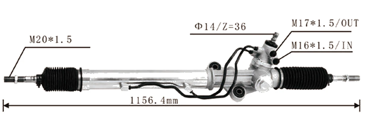 جير التوجيه — Toyota Land Cruiser 4700 1998–2003 — 44250-60060
