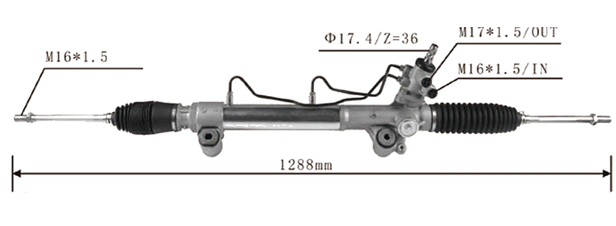 Steering racks — Toyota Revo / Hilux 2015– 4WD — 44250-0K740 / 44250-0K750 / 44250-0K730
