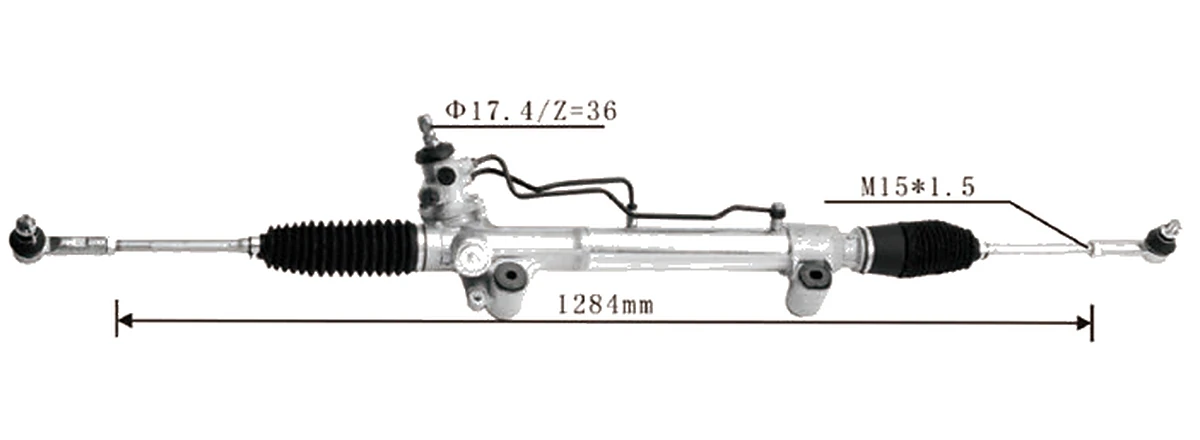 Crémaillères de direction — Toyota Revo 4WD / Fortuner VRZ 2015– — 44250-0K710 / 44250-0K660