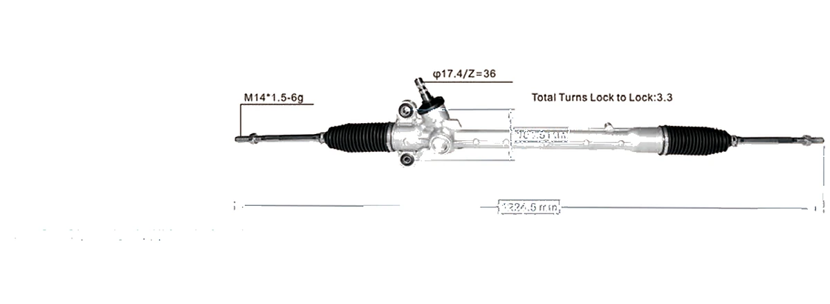 Crémaillères de direction — Toyota All New Rush / Terios 2017– — 45510-BZ360