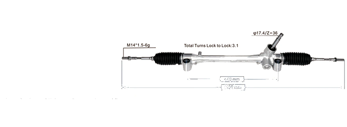 Steering racks — Toyota Sienta 2016– — 45510-0D560