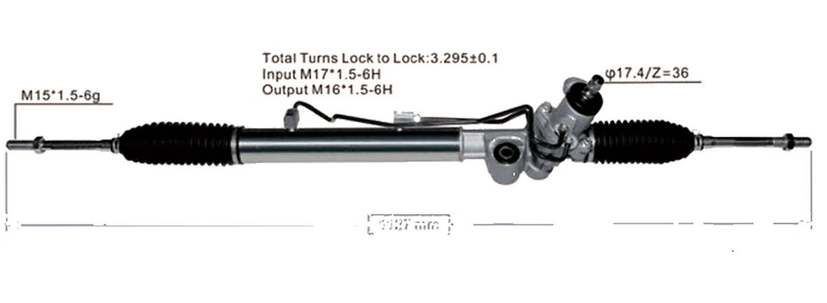 Cremalleras de dirección — Toyota Tacoma 2WD 1995–2004 — 44250-35020 / 44250-04010