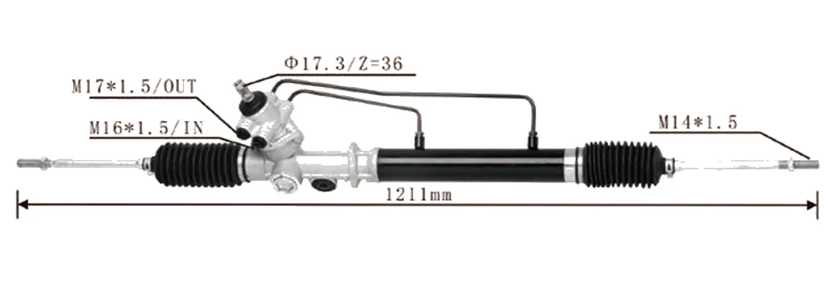 Steering racks — Toyota Zace 7K / Condor / Kijang 7K / Unser — 44250-0B020