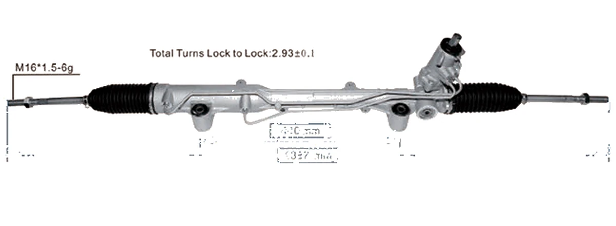 Cremalleras de dirección — Volkswagen Amarok 2011– / Audi Q7 — 2H2422055B