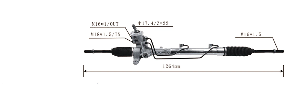 Steering racks — Volkswagen Jetta A6 2011–2014 / Audi A6 C7 — 561422055C