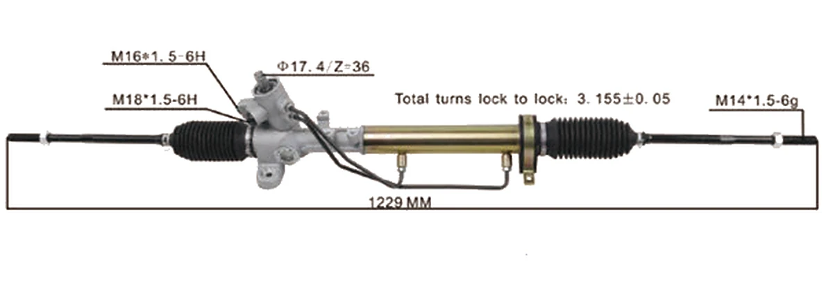Steering racks — Volkswagen Jetta / Golf / A3 1993– (Z=36) — 191422055