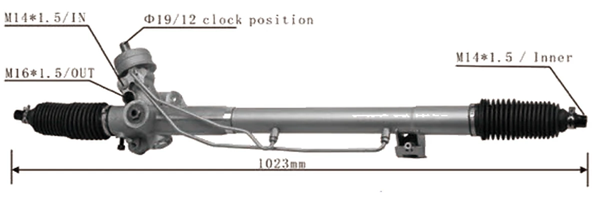 Cremalleras de dirección — Volkswagen Passat 1998–2005 — 8D1422066M / 3B1422052L