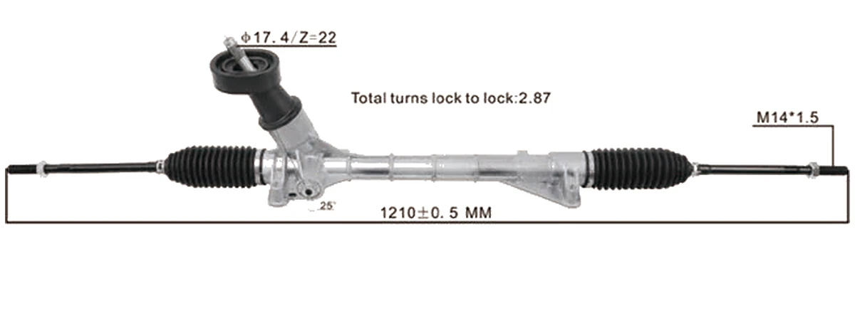 Cremalleras de dirección — Volkswagen Polo 2012–2016 — 6RU423057H / 6RD426057J / 6C1423057H